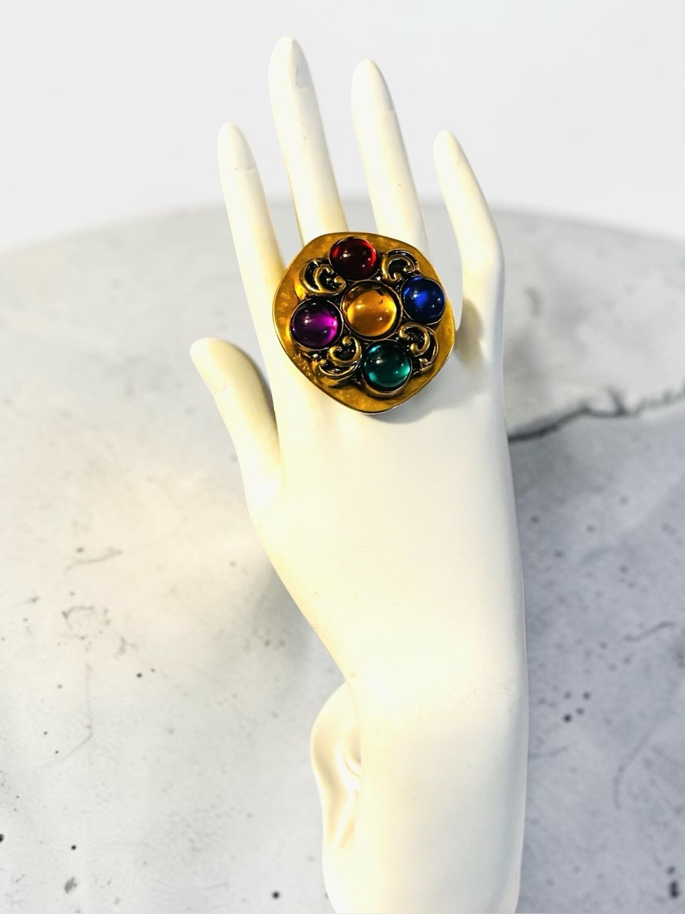 Multicolor Handmade Statement Ring